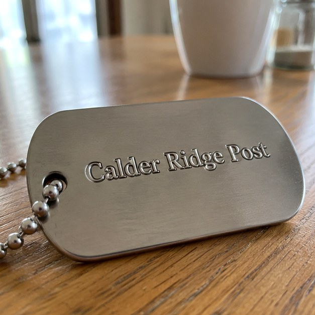 Custom dog tags — customer photo