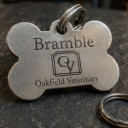 Custom Pet ID Tags with custom branding