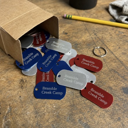 Custom printed dog tags in bulk