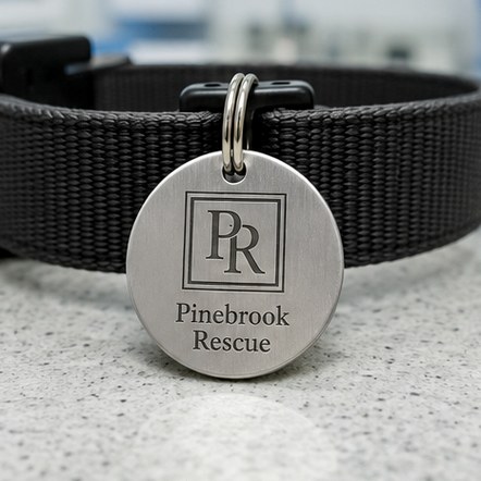 Customized dog tags for shelters, vets and groomers