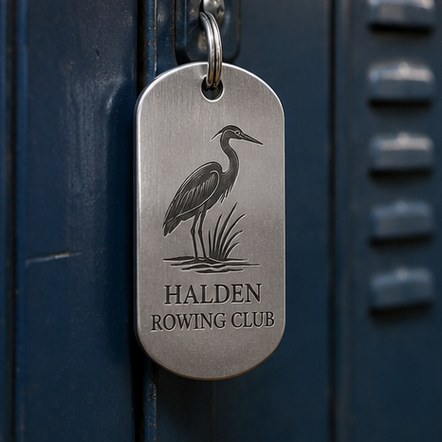 Customized dog tags for sports teams and gyms